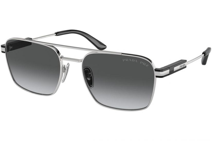 Prada PR 67ZS (1BC5W1) 56 | Polarize Unisex Gri Güneş Gözlüğü